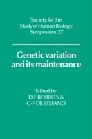 Genetic Variation and its Maintenance - cover