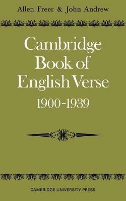 Cambridge Book of English Verse 1900-1939 - cover