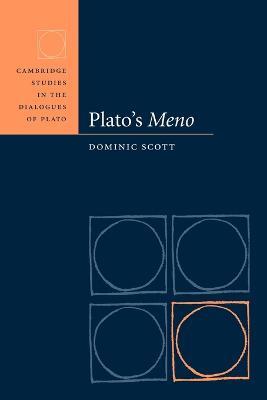Plato's Meno - Dominic Scott - cover