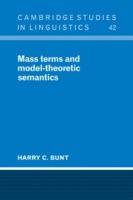 Mass Terms and Model-Theoretic Semantics - Harry C. Bunt - cover
