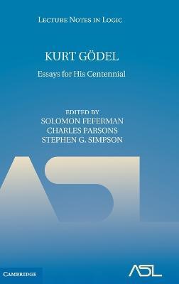 Kurt Gödel: Essays for his Centennial - cover