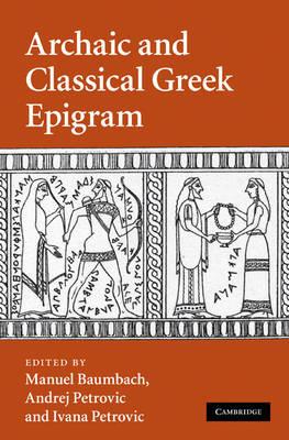 Archaic and Classical Greek Epigram - cover