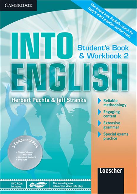 Into English Level 2 Student's Book and Workbook with Audio CD and DVD-ROM Italian edition - Herbert Puchta,Jeff Stranks - cover