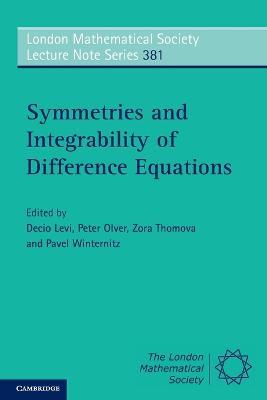 Symmetries and Integrability of Difference Equations - cover