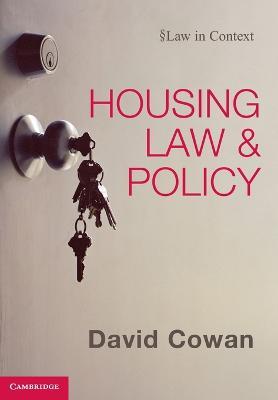 Housing Law and Policy - David Cowan - cover