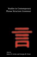Studies in Contemporary Phrase Structure Grammar - cover