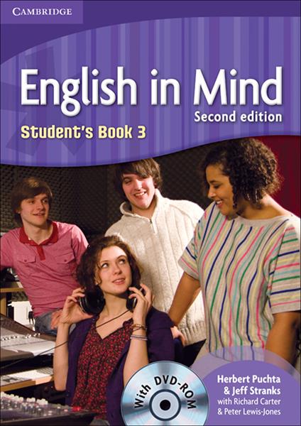 English in Mind Level 3 Student's Book with DVD-ROM - Herbert Puchta,Jeff Stranks,John John - cover