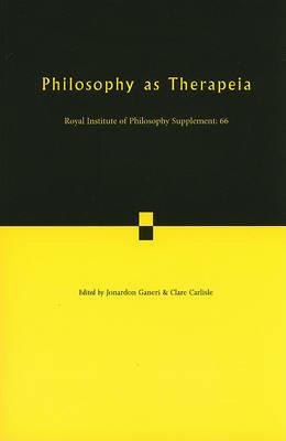 Philosophy as Therapeia - cover
