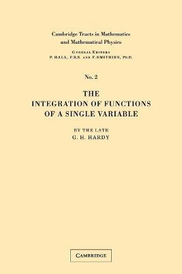 Integration of Functions - G. H. Hardy - cover
