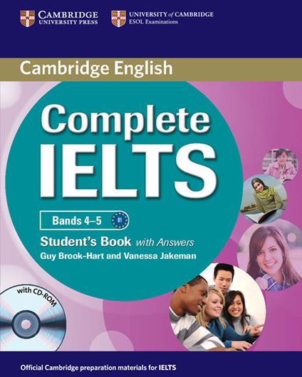 Complete IELTS Bands 4-5 Student's Book with Answers with CD-ROM - Guy Brook-Hart,Vanessa Jakeman - cover