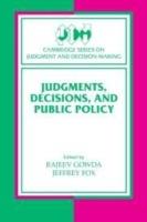 Judgments, Decisions, and Public Policy - cover