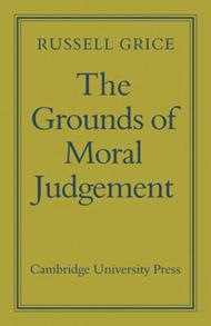 The Grounds of Moral Judgement