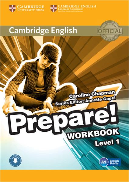 Cambridge English Prepare! Level 1 Workbook with Audio - Caroline Chapman - cover