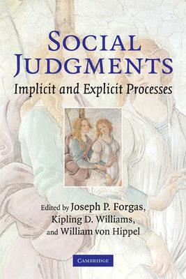 Social Judgments: Implicit and Explicit Processes - cover