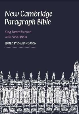 New Cambridge Paragraph Bible with Apocrypha, Black Calfskin Leather, KJ595:TA Black Calfskin: Personal size - cover