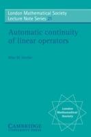 Automatic Continuity of Linear Operators - Allan M. Sinclair - cover