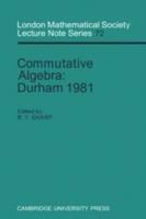 Commutative Algebra: Durham 1981 - cover