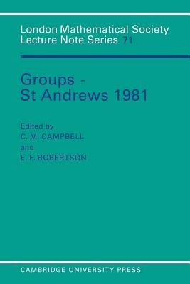 Groups - St Andrews 1981 - cover