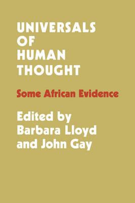 Universals of Human Thought: Some African Evidence - cover