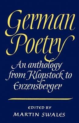 German Poetry: An Anthology from Klopstock to Enzensberger - cover