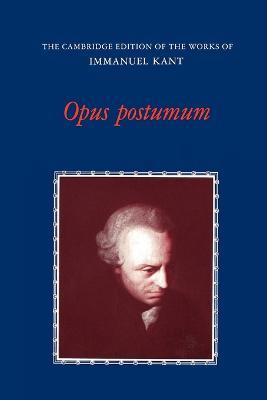 Opus Postumum - Immanuel Kant - cover