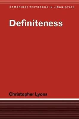 Definiteness - Christopher Lyons - cover