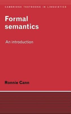 Formal Semantics: An Introduction - Ronnie Cann - cover