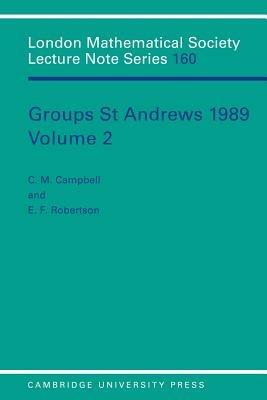 Groups St Andrews 1989: Volume 2 - cover