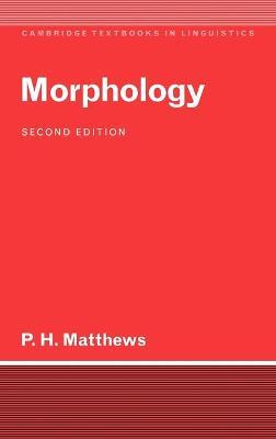 Morphology - Peter H. Matthews - cover