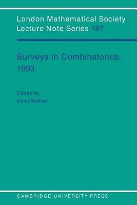 Surveys in Combinatorics, 1993 - cover