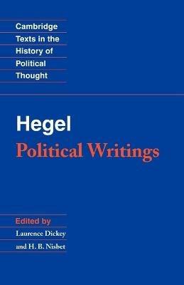 Hegel: Political Writings - Georg Wilhelm Fredrich Hegel - cover