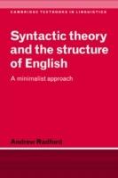 Syntactic Theory and the Structure of English: A Minimalist Approach - Andrew Radford - cover
