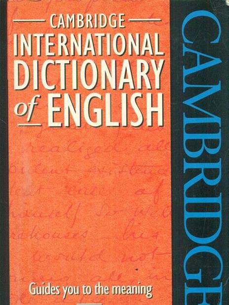 Cide cambridge international dictionary of english - 4