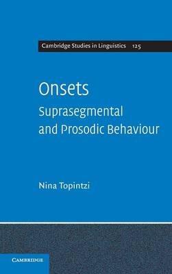 Onsets: Suprasegmental and Prosodic Behaviour - Nina Topintzi - cover
