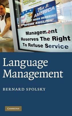 Language Management - Bernard Spolsky - cover