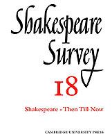 Shakespeare Survey - cover