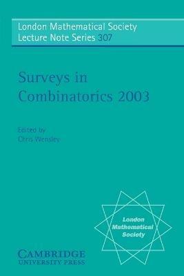 Surveys in Combinatorics 2003 - cover