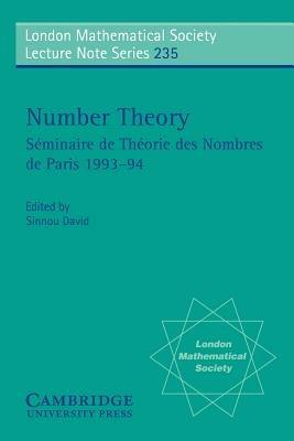 Number Theory: Seminaire de theorie des nombres de Paris 1993-94 - cover