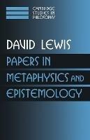 Papers in Metaphysics and Epistemology: Volume 2 - David Lewis - cover