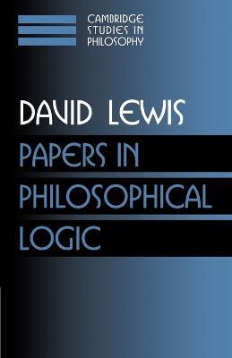 Papers in Philosophical Logic: Volume 1 - David Lewis - cover