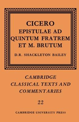 Cicero: Epistulae ad Quintum Fratrem et M. Brutum - Marcus Tullius Cicero - cover