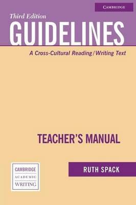 Guidelines Teacher's Manual: A Cross-Cultural Reading/Writing Text - Ruth Spack - cover