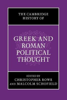 The Cambridge History of Greek and Roman Political Thought - cover