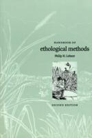 Handbook of Ethological Methods - Philip N. Lehner - cover