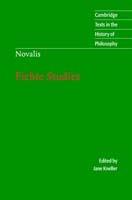 Novalis: Fichte Studies - Novalis - cover