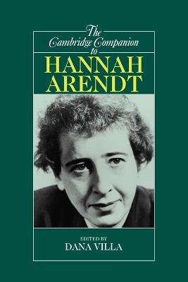 The Cambridge Companion to Hannah Arendt - cover