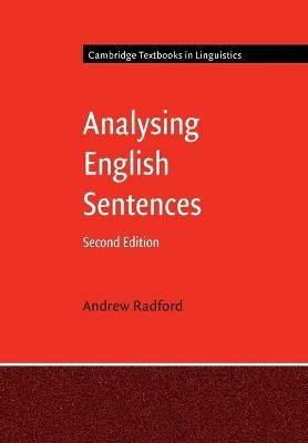 Analysing English Sentences - Andrew Radford - cover