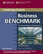 Business Benchmark Pre-Intermediate to Intermediate Student's Book BEC Preliminary Edition