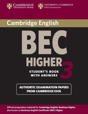 Cambridge BEC Higher 3 Student's Book with Answers - Cambridge ESOL - cover