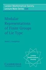 Modular Representations of Finite Groups of Lie Type